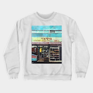 Tel Aviv, Retro Cake Shop Crewneck Sweatshirt